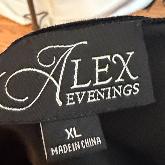Alex Evenings Black Velvet Jacket with Embellished Sleeves - Picture 12 of 14